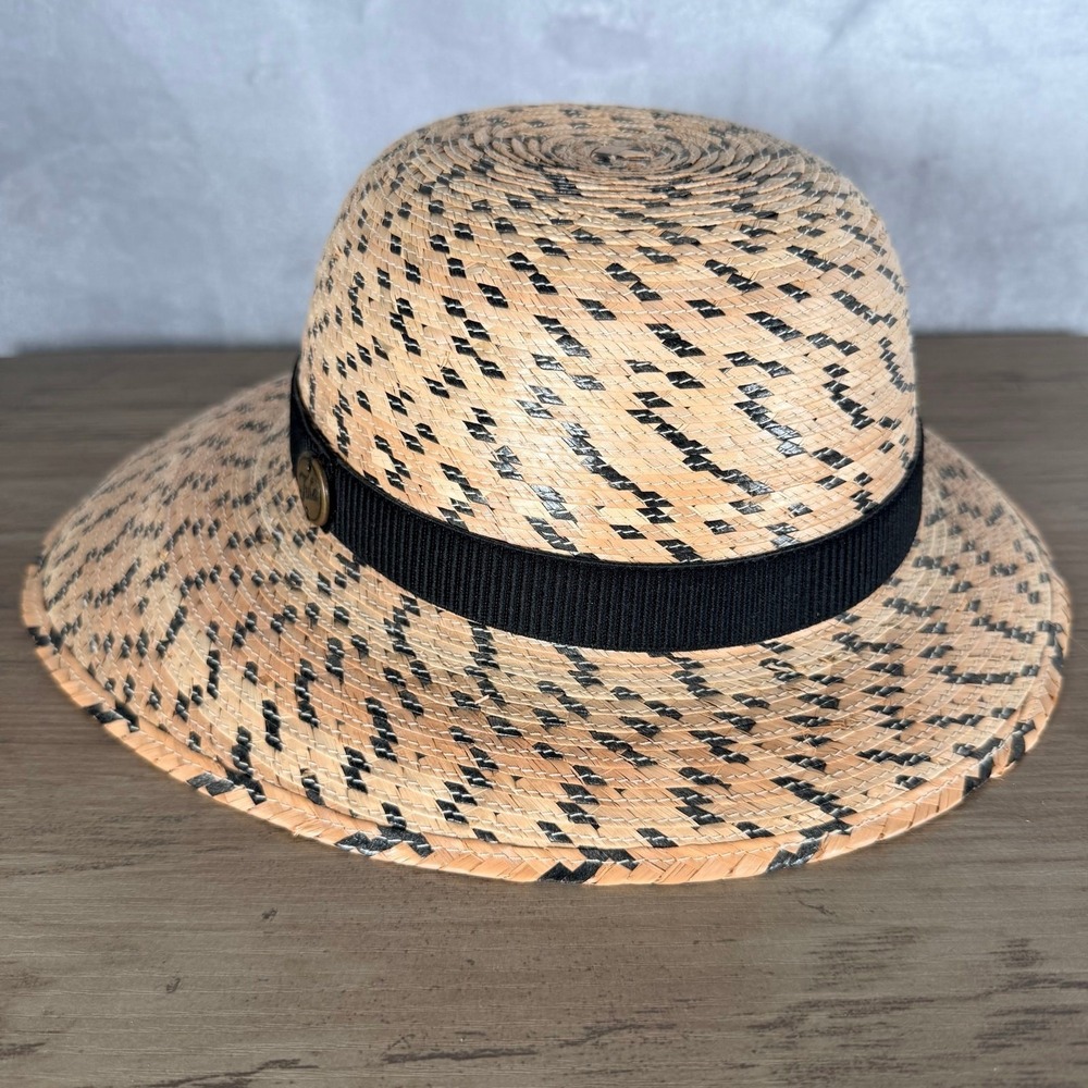 TULA Women Laurel Straw Hat UPF 50 Tan Neutral Outdoor Woven Hat Sun Shade Visor